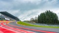 View on Raidillon and Eau Rouge at the Spa-Francorchamps race track during the TotalEnergies 6 Hours of Spa-Francorchamps - FIA WEC race at Circuit de Spa-Francorchamps on April 29, 2023 in Spa, Belgium.