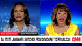 Georgia State Rep. Mesha Mainor explains why she left Democratic Party on CNN. (Screenshot/CNN)
