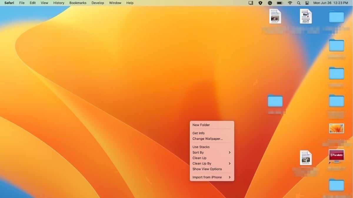 Mac desktop screenshot