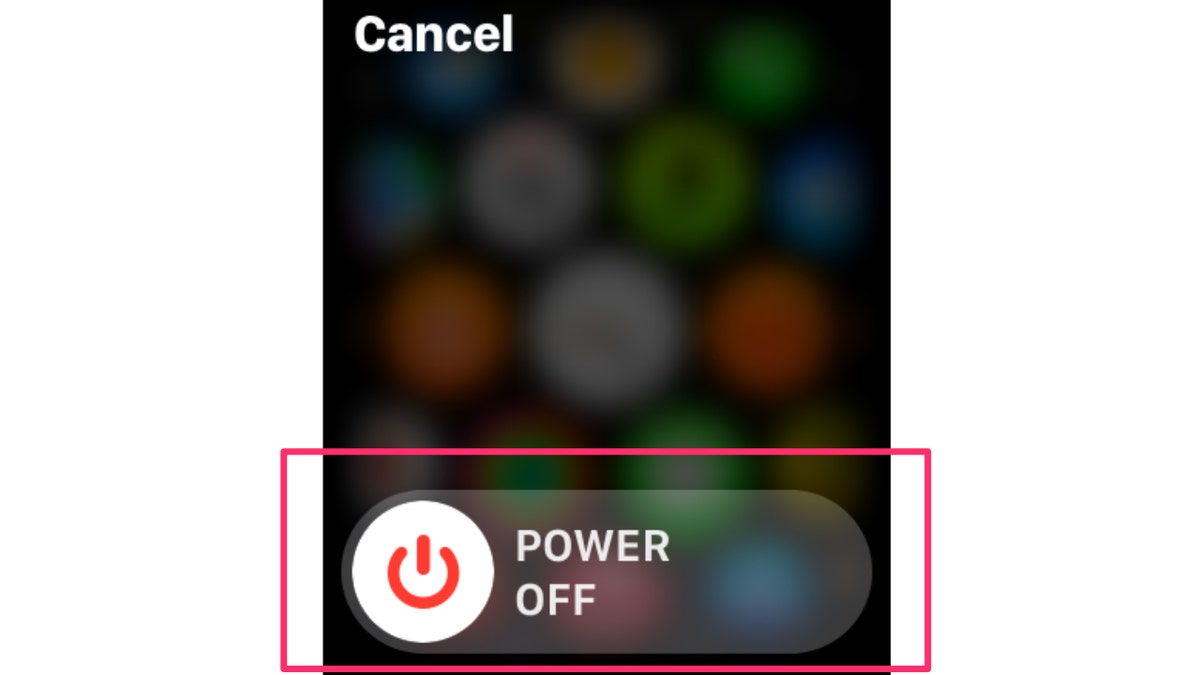 Screen shot of the emergency screen.