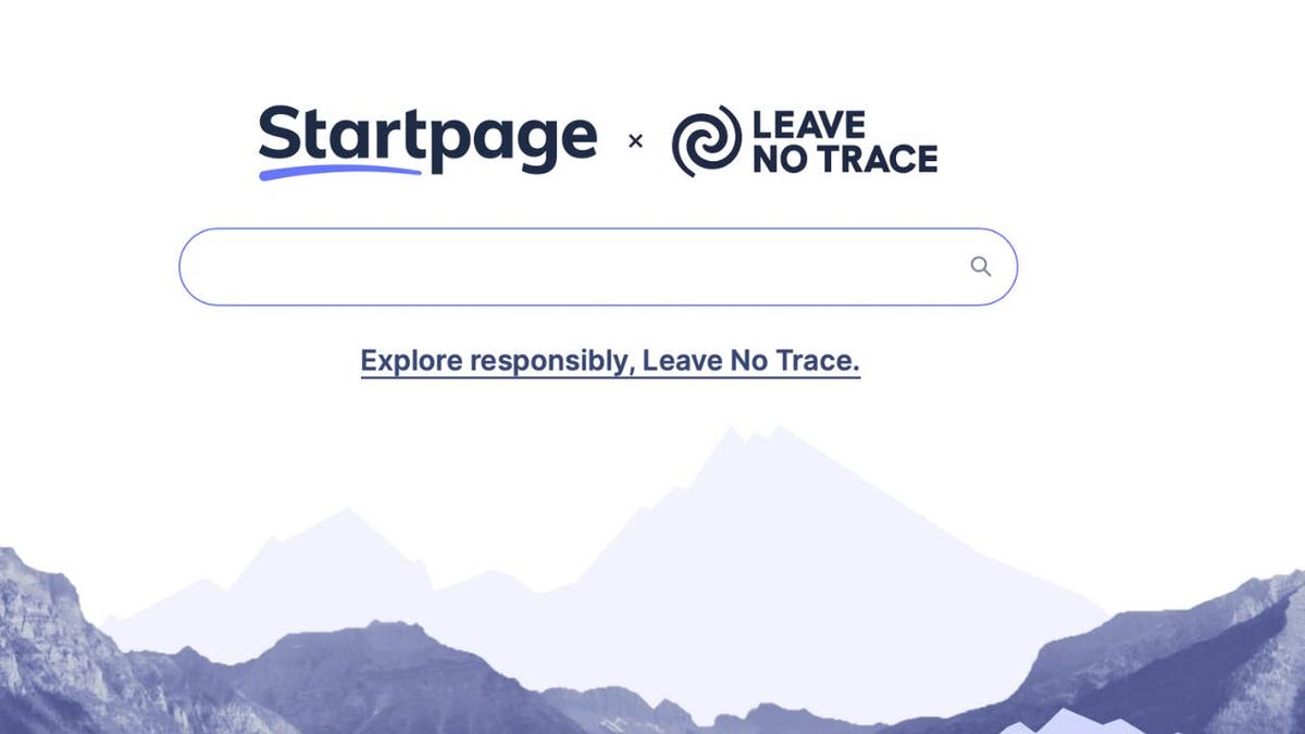 Screenshot of the Startpage homepage.