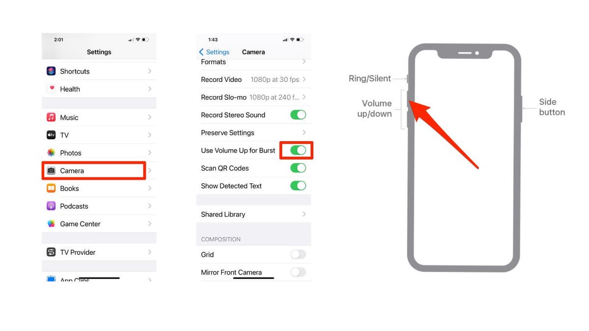 Screenshots of the Settings app.