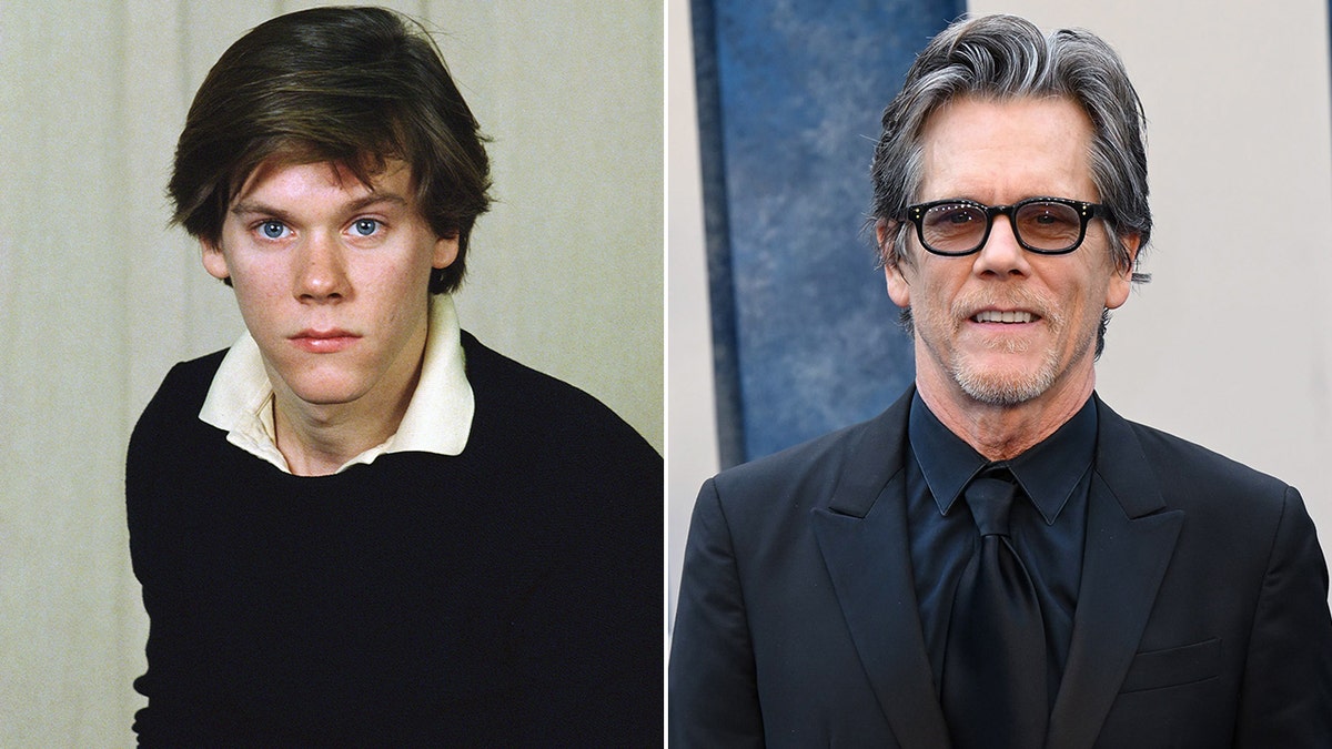 Kevin Bacon then and now split