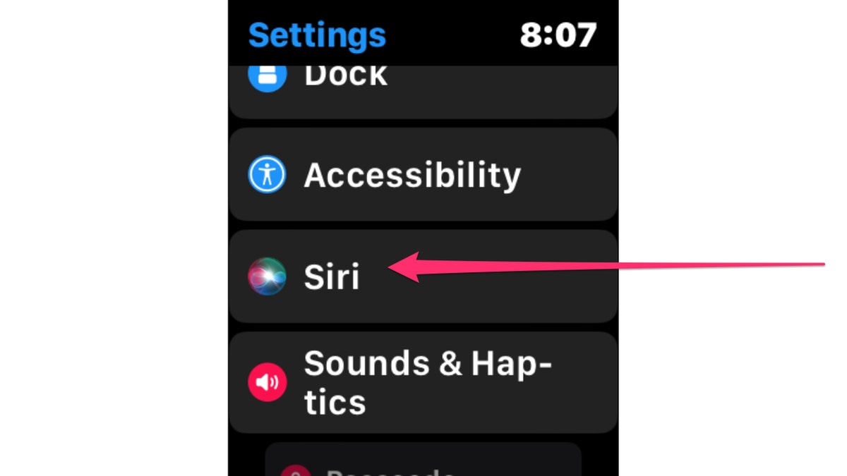 Screenshot of the Settings screen.