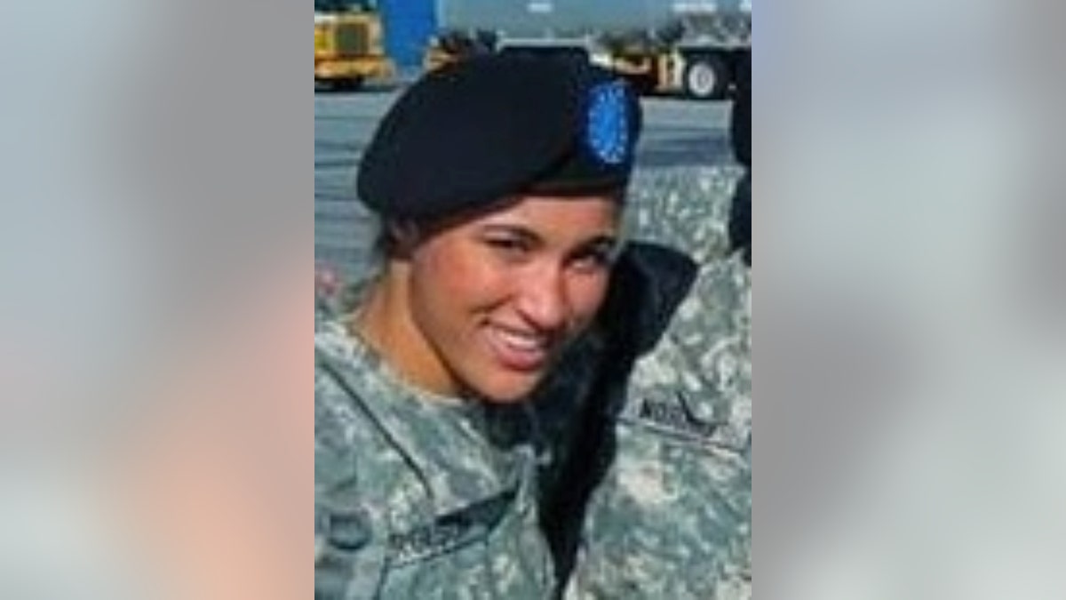 Danicka Bergeson in US army uniform