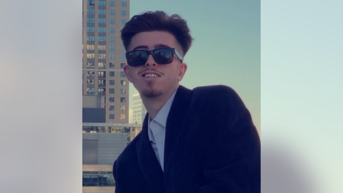 Jordan Petrocchi wearing sunglasses