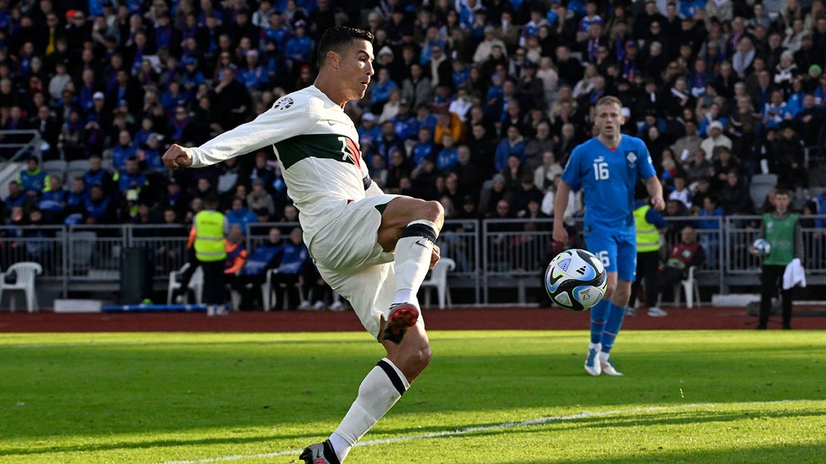 Cristiano Ronaldo during game