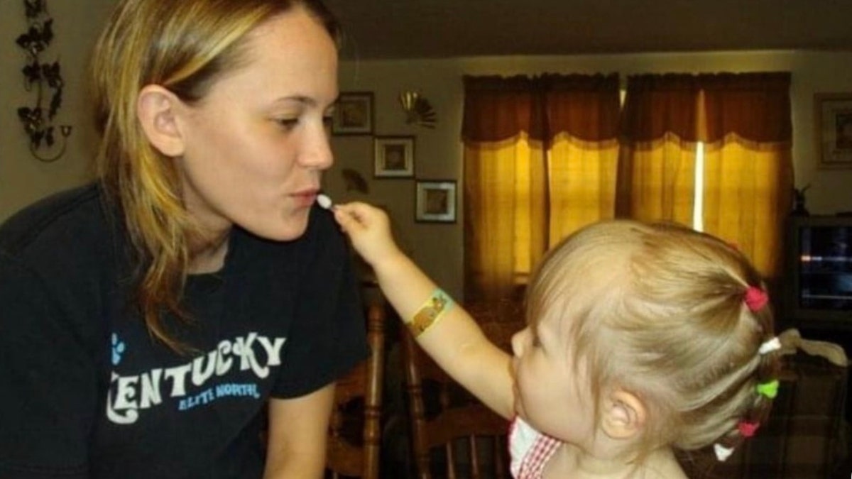 Paige Johnson and her daughter
