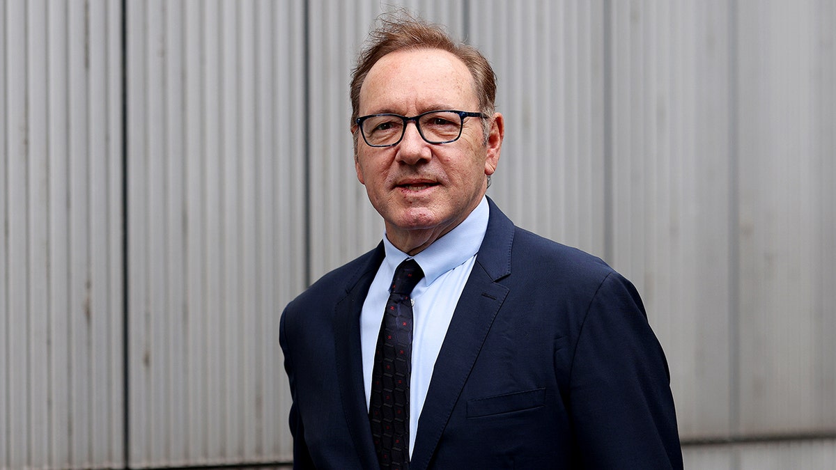 Kevin Spacey arrives at London court