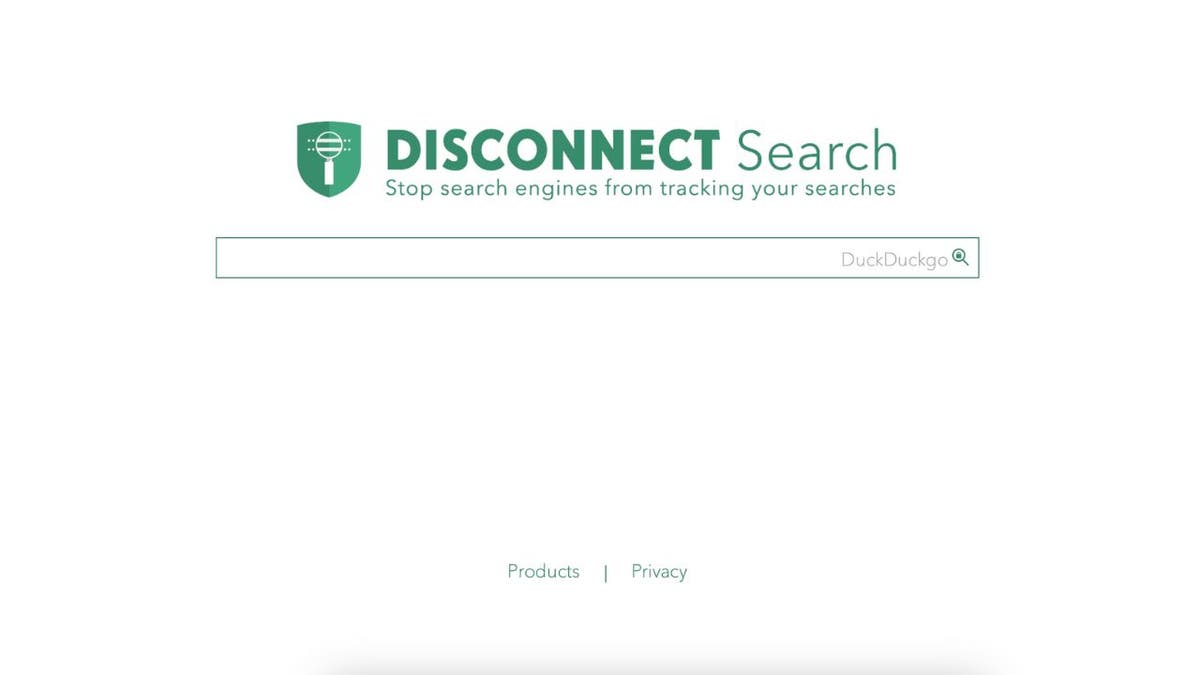 Screenshot of the Disconnect home screen.