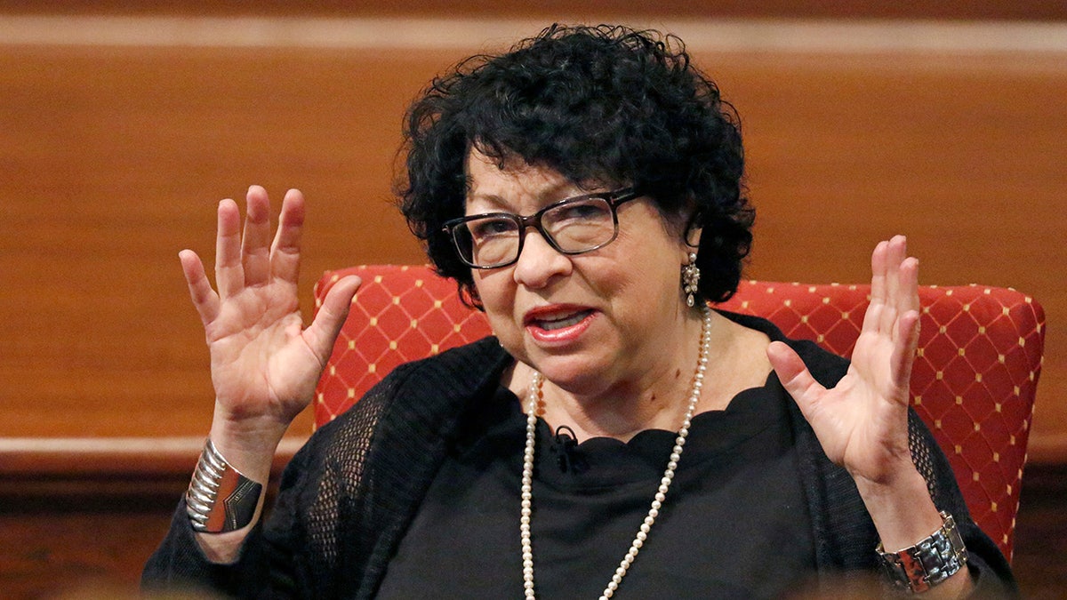 Sotomayor seated at discussion on her memoir