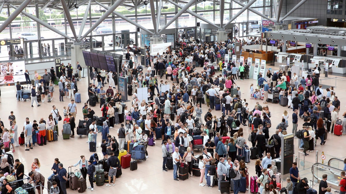 Airline delays protest