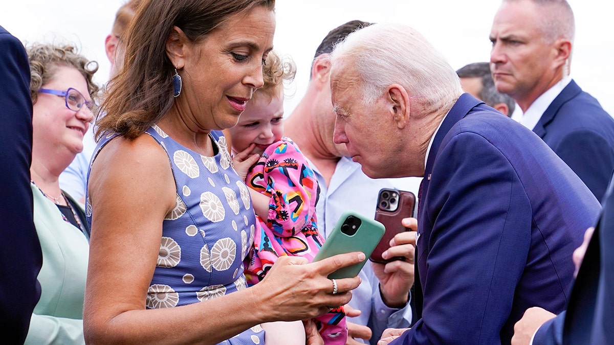 Joe Biden in Finland, little girl