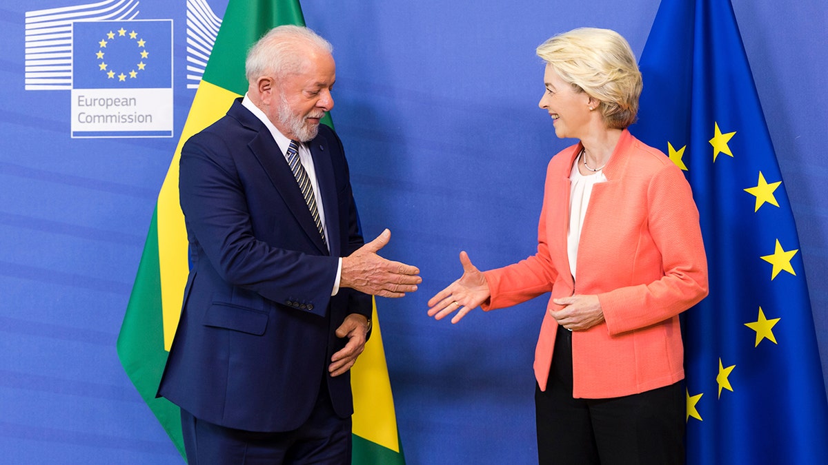 European Commission President Ursula von der Leyen and Brazils president