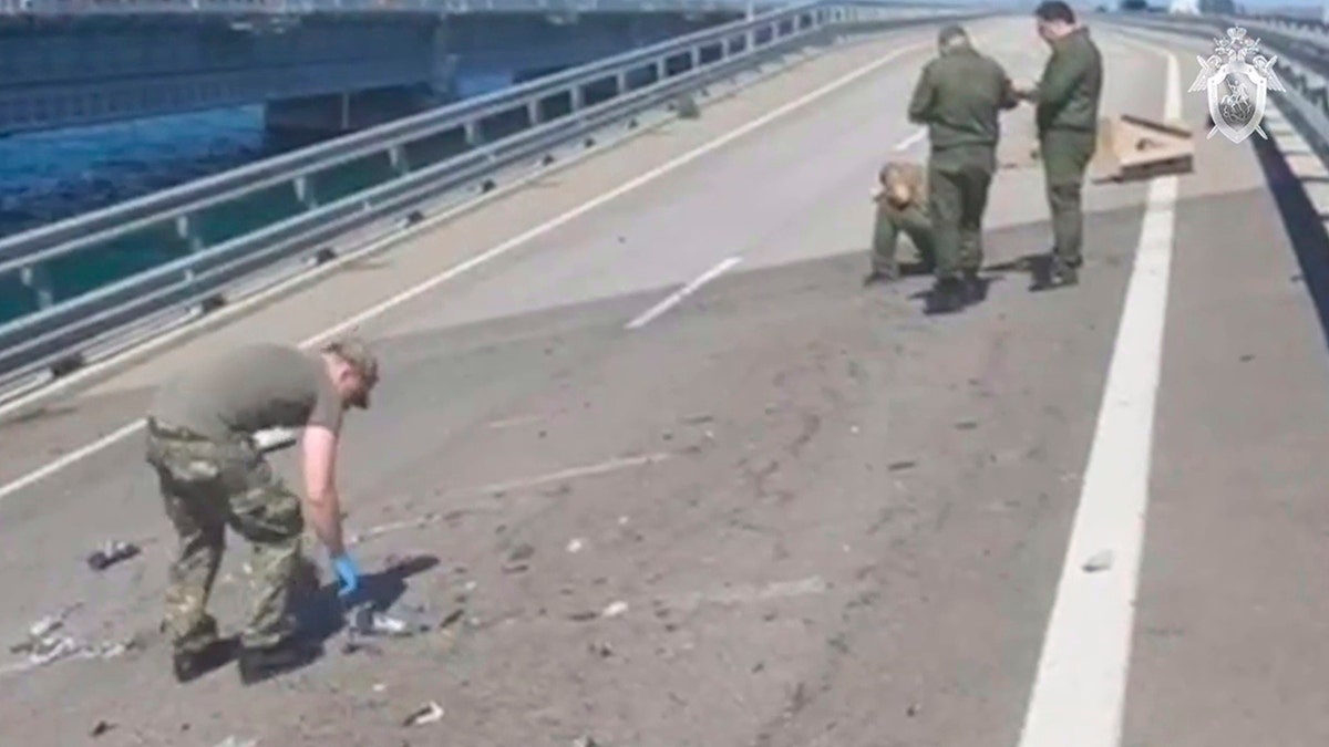 Man cleaning the bridge