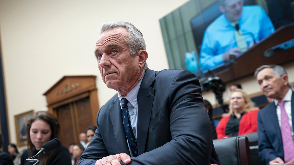 Democratic presidential candidate Robert F. Kennedy Jr., arrives to testify before the House Select Subcommittee on the Weaponization of the Federal Government, Thursday, July 20, 2023, on Capitol Hill in Washington. 