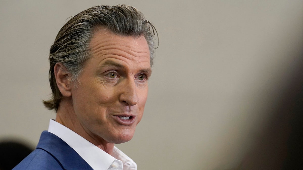 Gavin Newsom speaks at Sacramento press conference