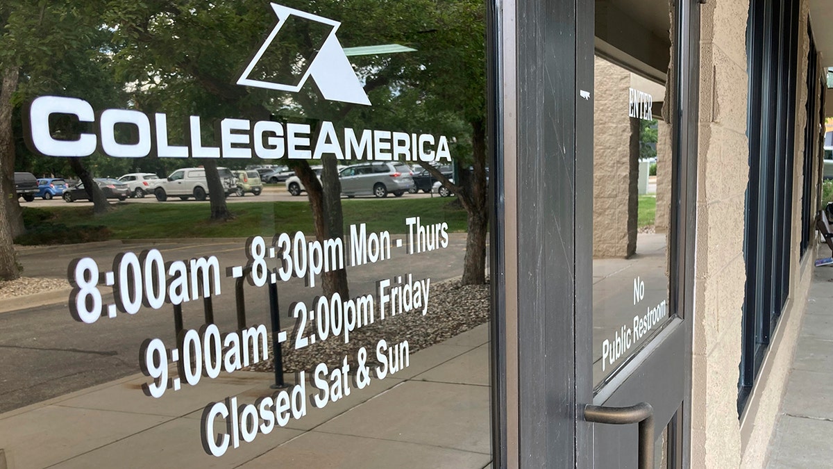 A CollegeAmerica sign 