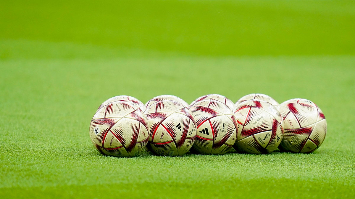 Soccer ball used for an Argentina match