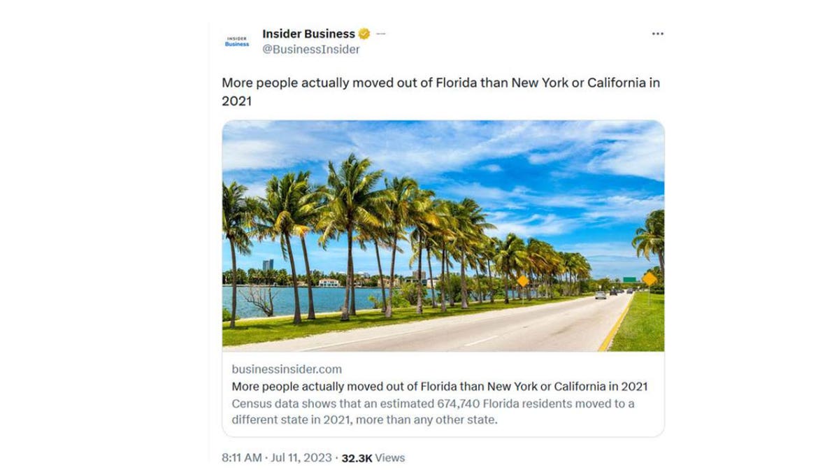 Deleted tweet from Business Insider