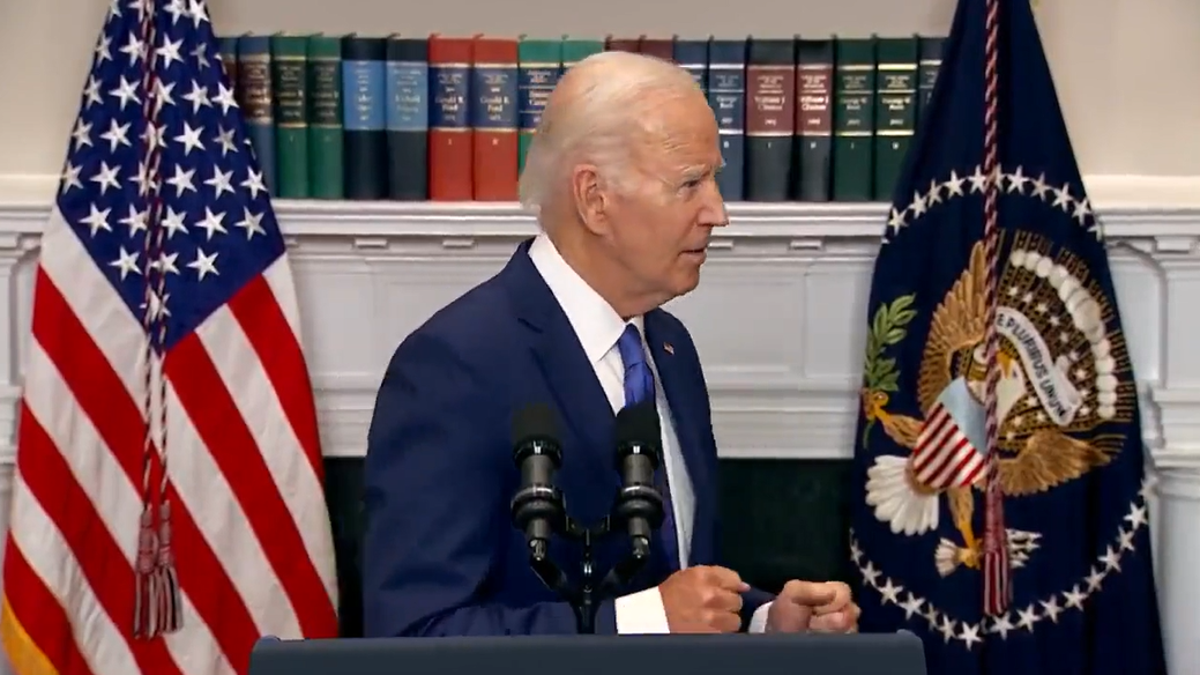 Biden at a conference