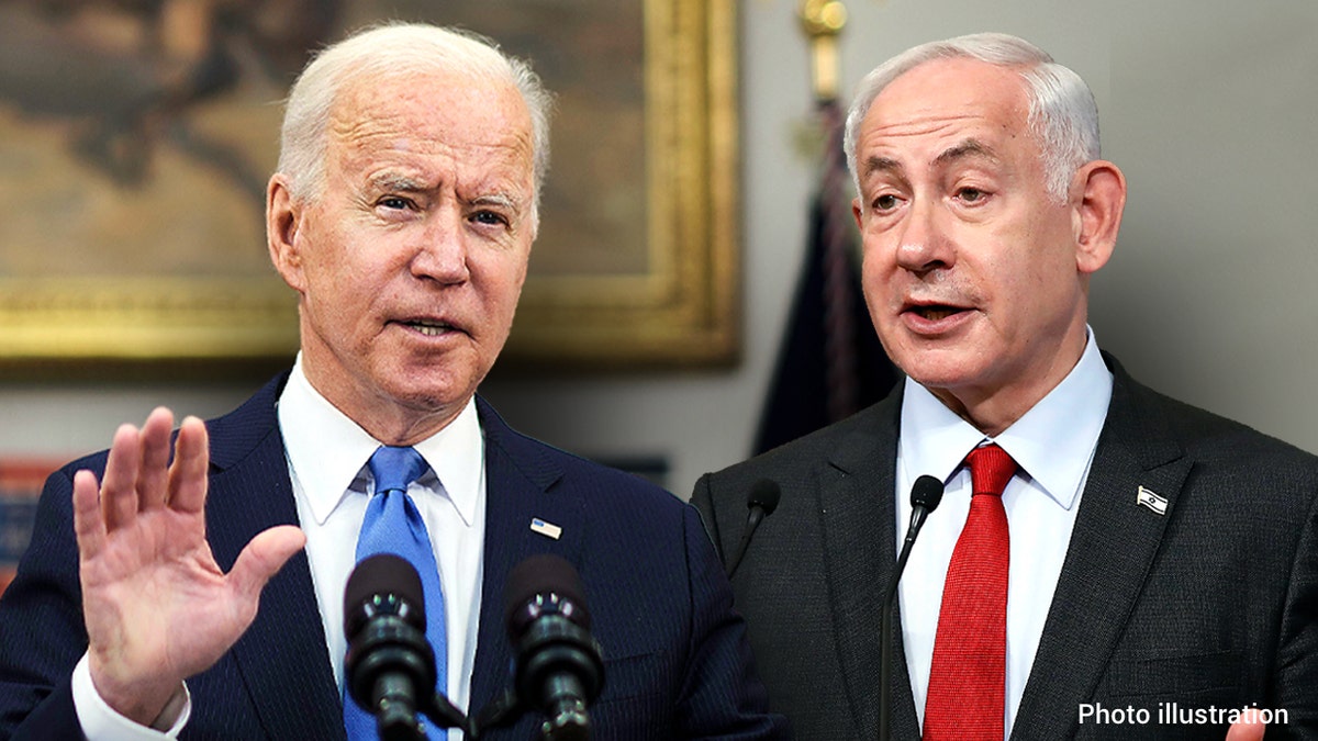 Biden and Netanyahu composite image
