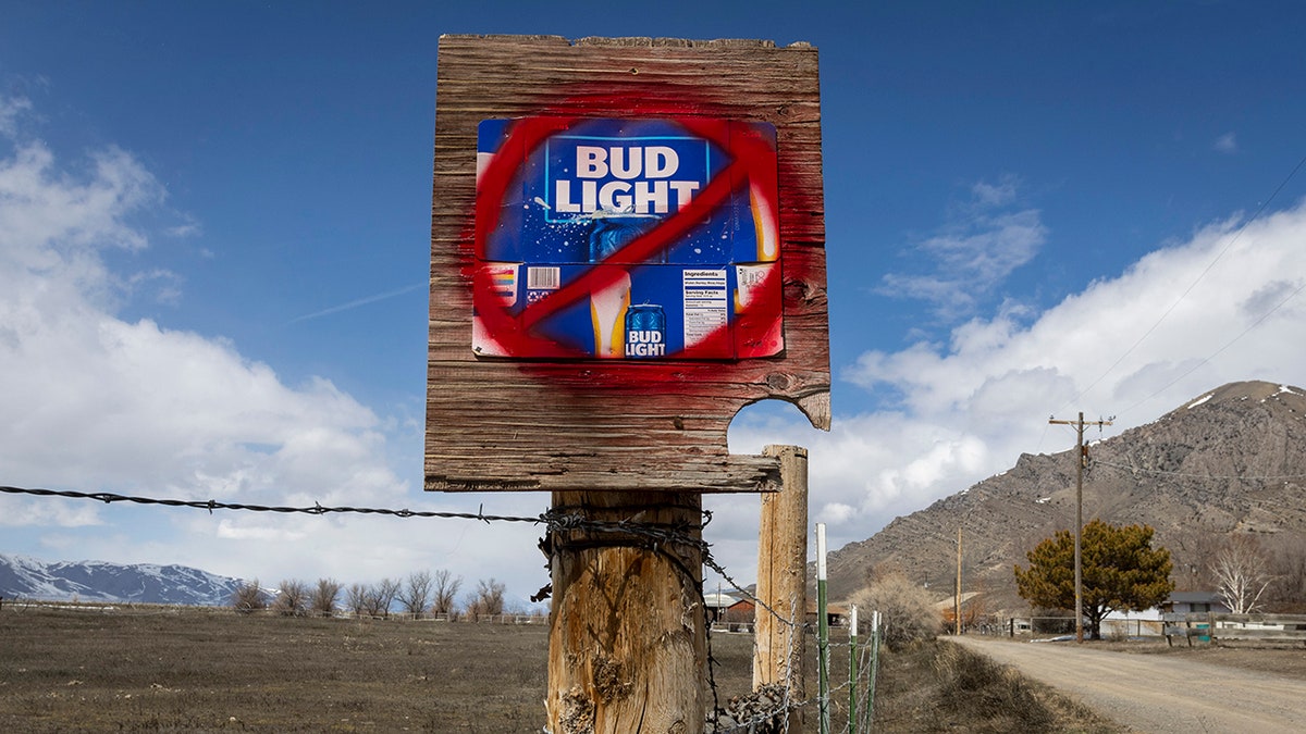 Bud Light sign in Idaho