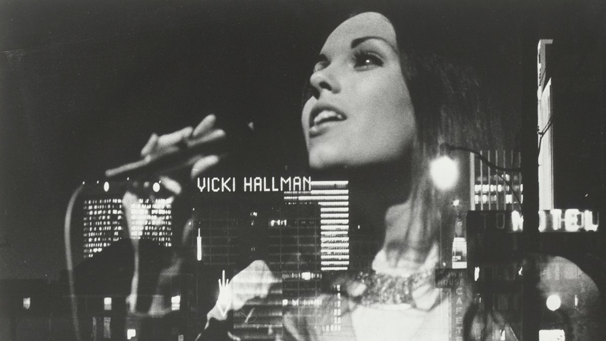 A composite photo of Victoria Hallman performing
