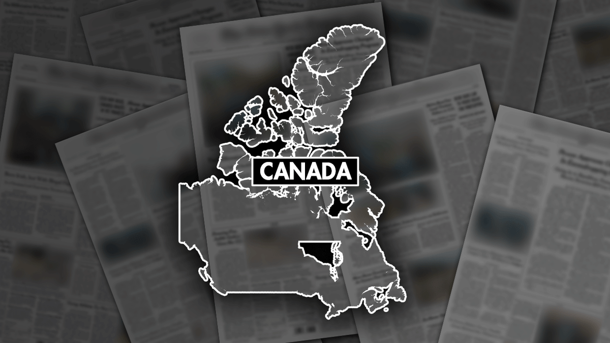 Map showing the location of the tornado in Alberta, Canada
