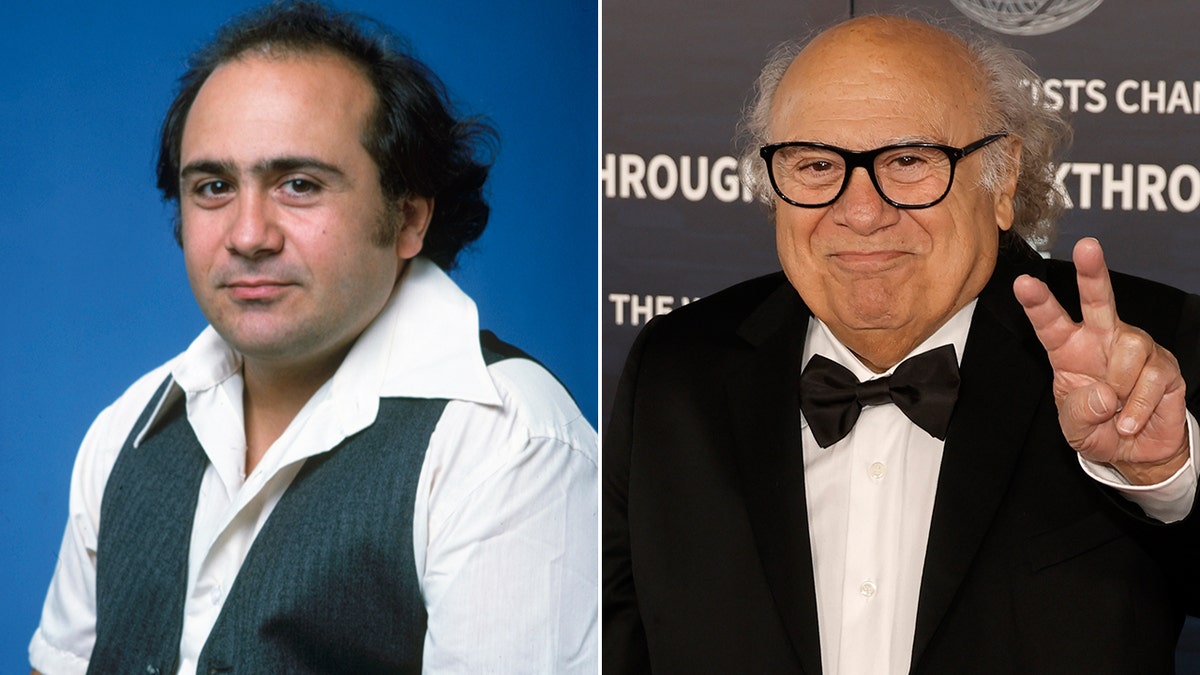 Danny DeVito then and now split