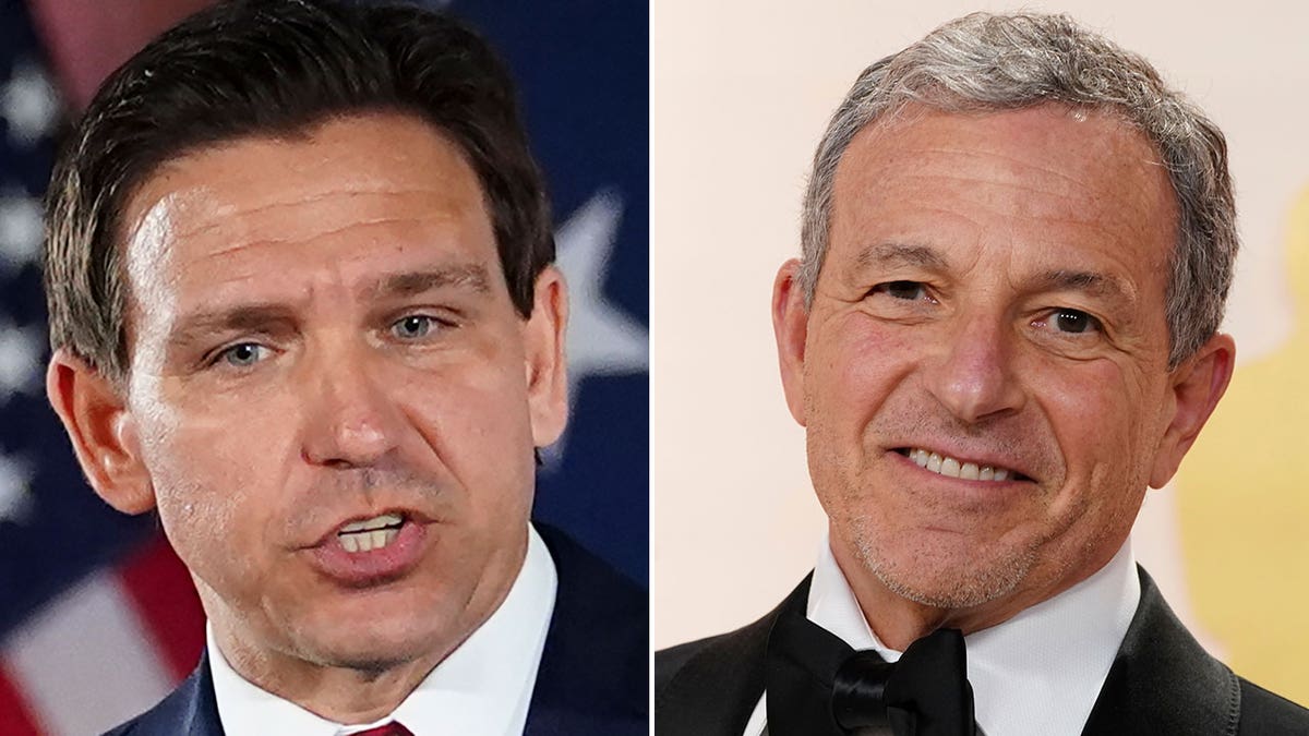 Ron DeSantis and Bob Iger