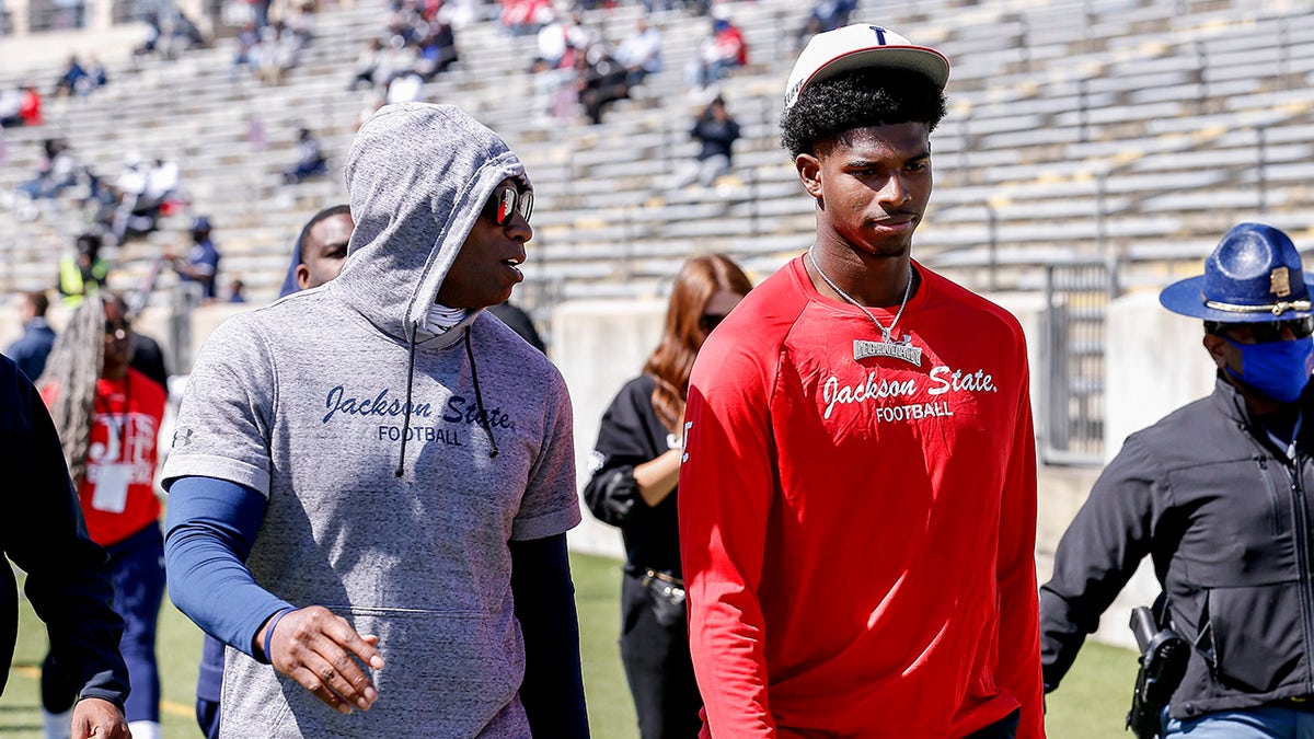 Deion Sanders' first press conference as Colorado Buffaloes HC included  declaring son Shedeur starting QB