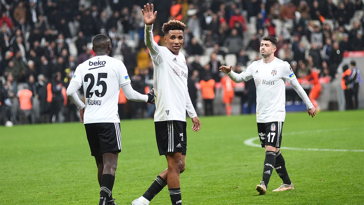 Dele Alli waves to fans