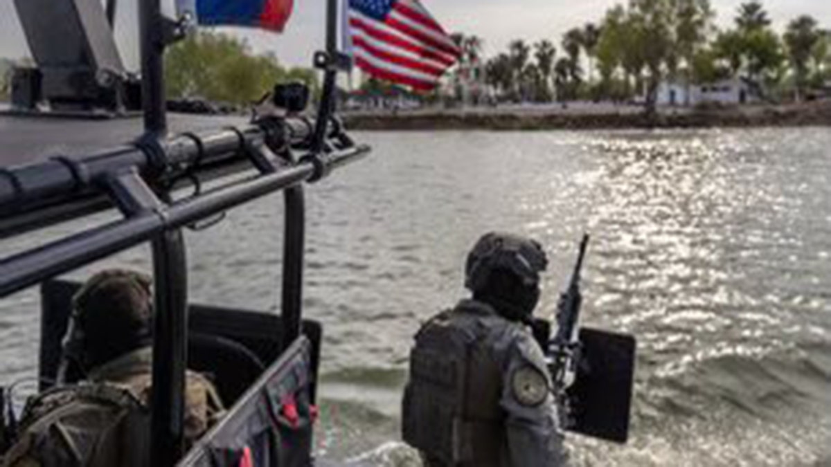 Texas DPS searching a river