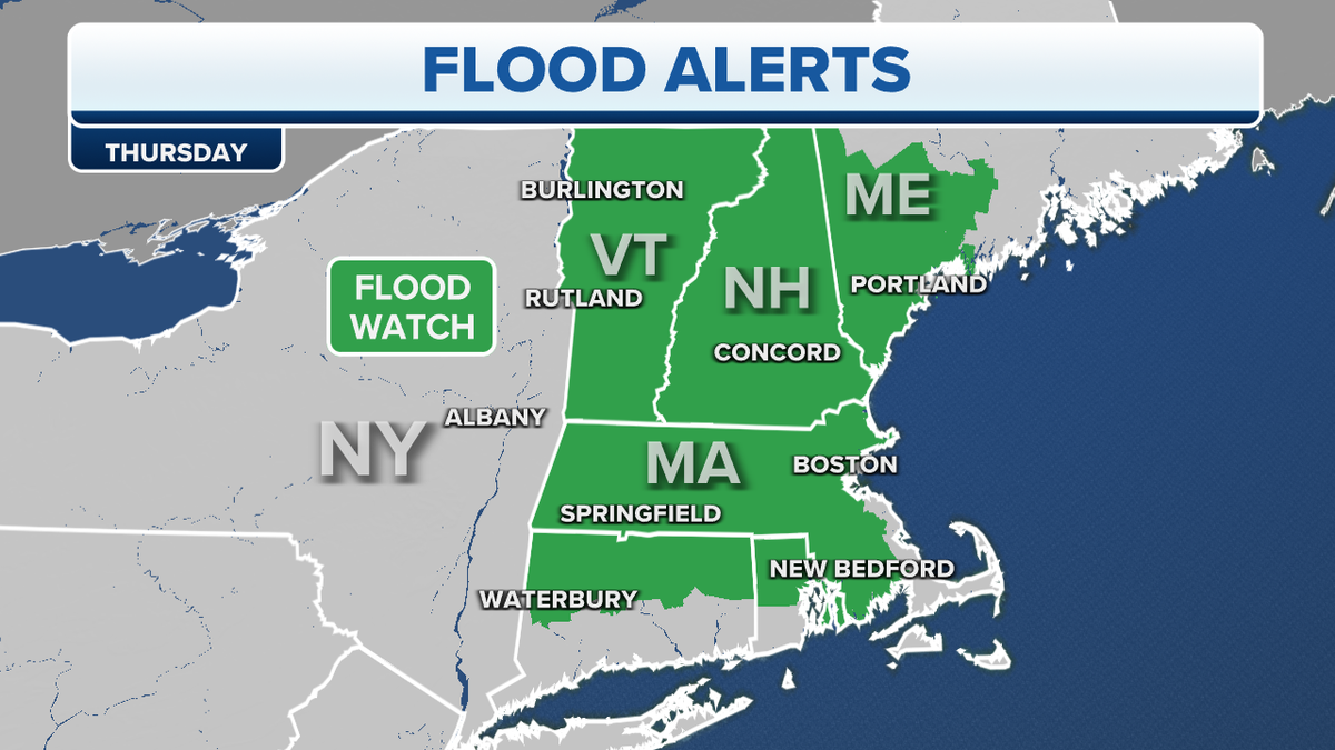 Northeast flood alerts