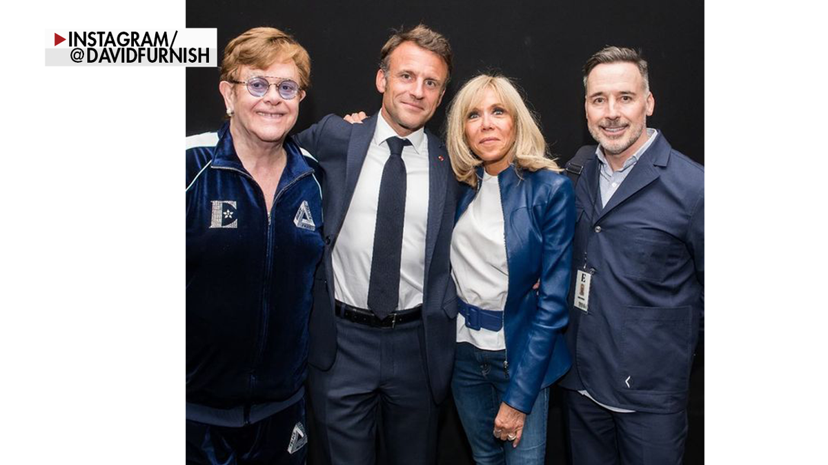 Macron and Elton John
