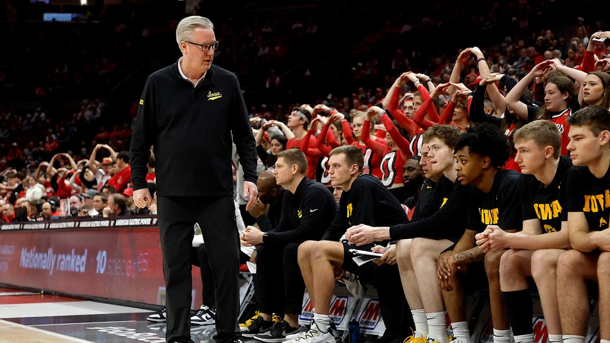 Iowa coach Fran McCaffery stands on the sideline