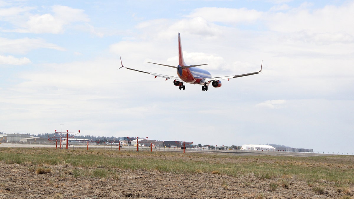 A plane flying