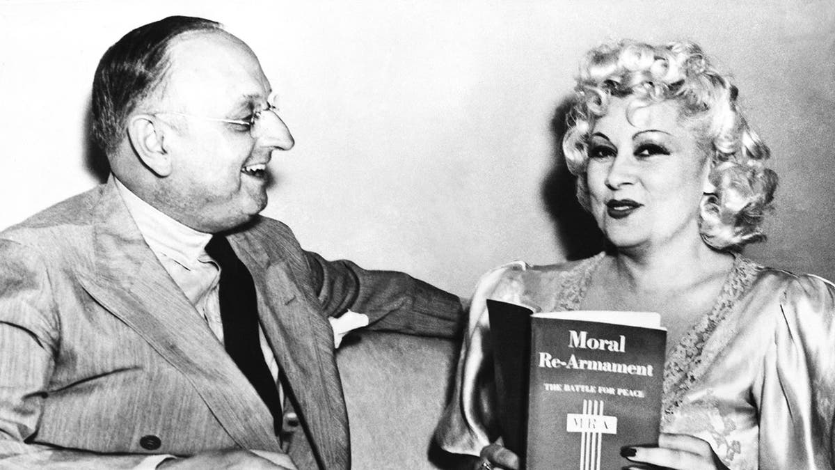 a photo of Frank Buchman and Mae West