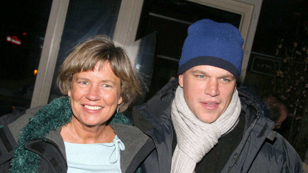 Matt Damon and mom Nancy Carlsson Paige