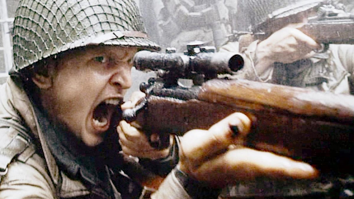Barry Pepper in "Saving Private Ryan" 