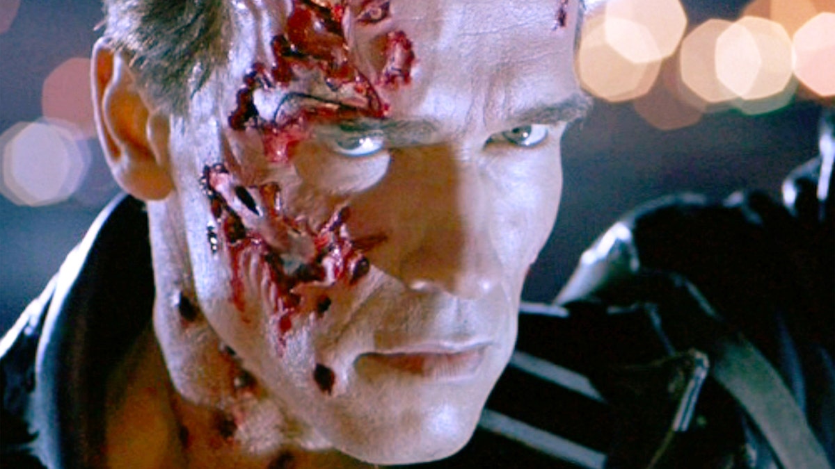 Arnold Schwarzenegger still from "Terminator 2" 