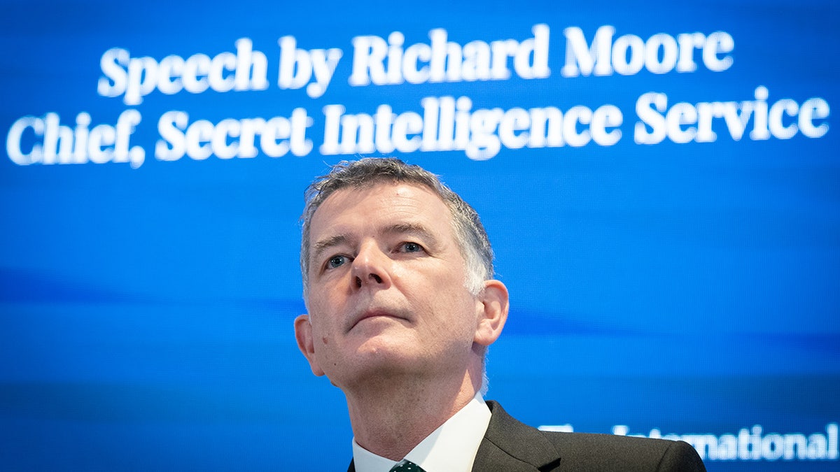 MI6 Chief Richard Moore delivers speech in London in 2021