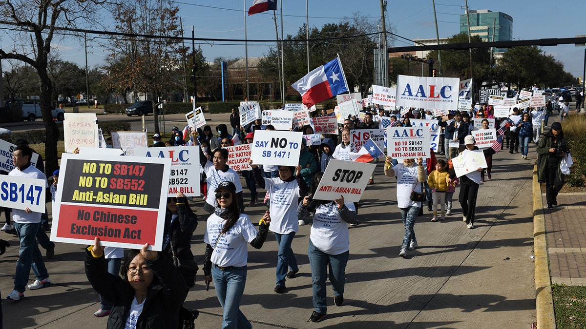 Chinese land ownership protesters in Texas