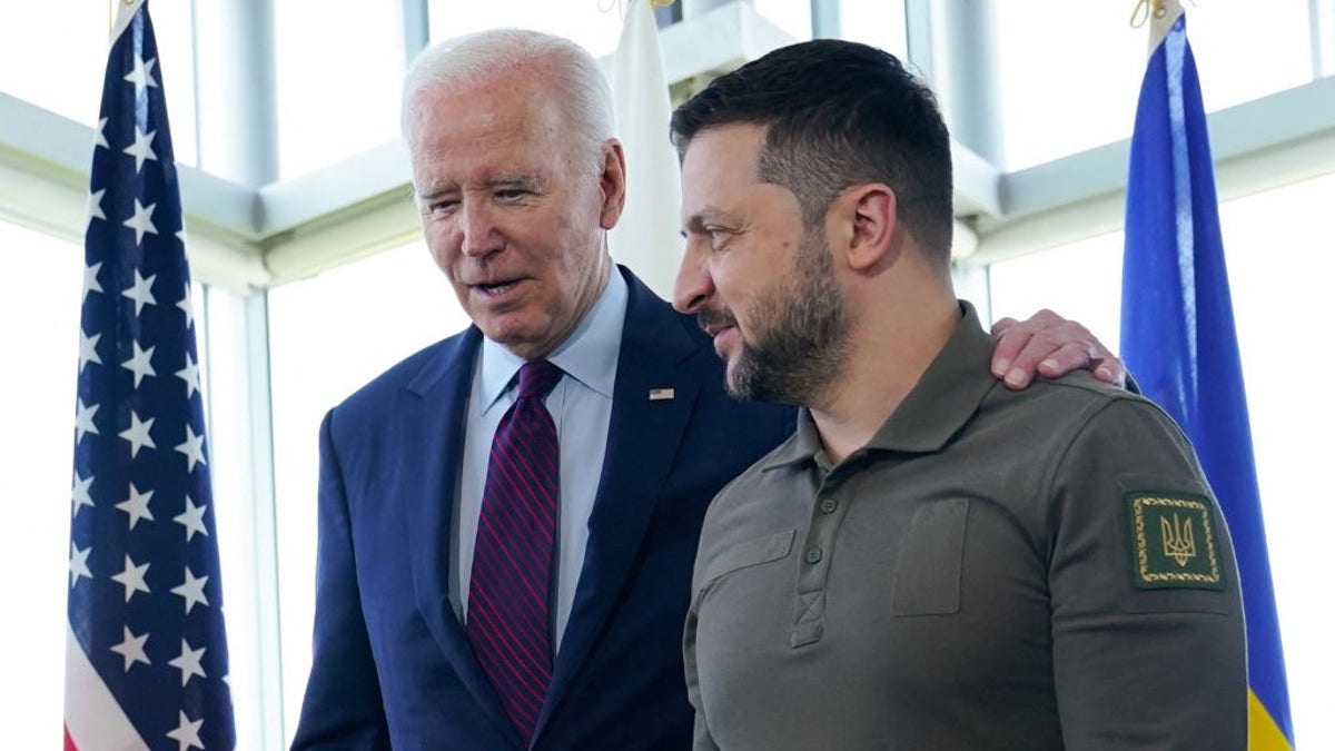 Joe Biden and Volodymyr Zelenskyy