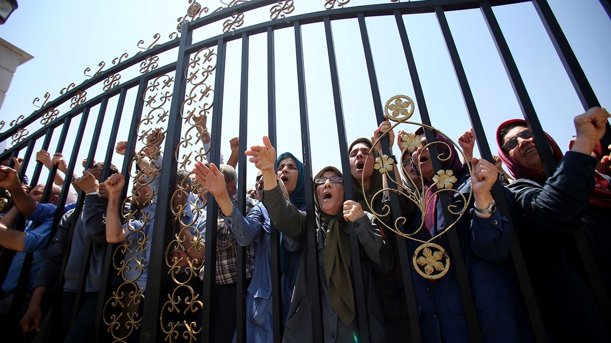 Iranians protest