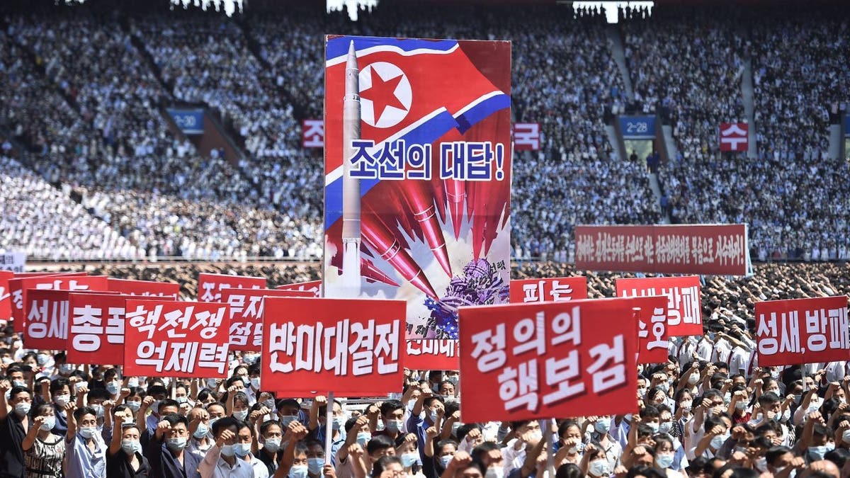 North Korea rally