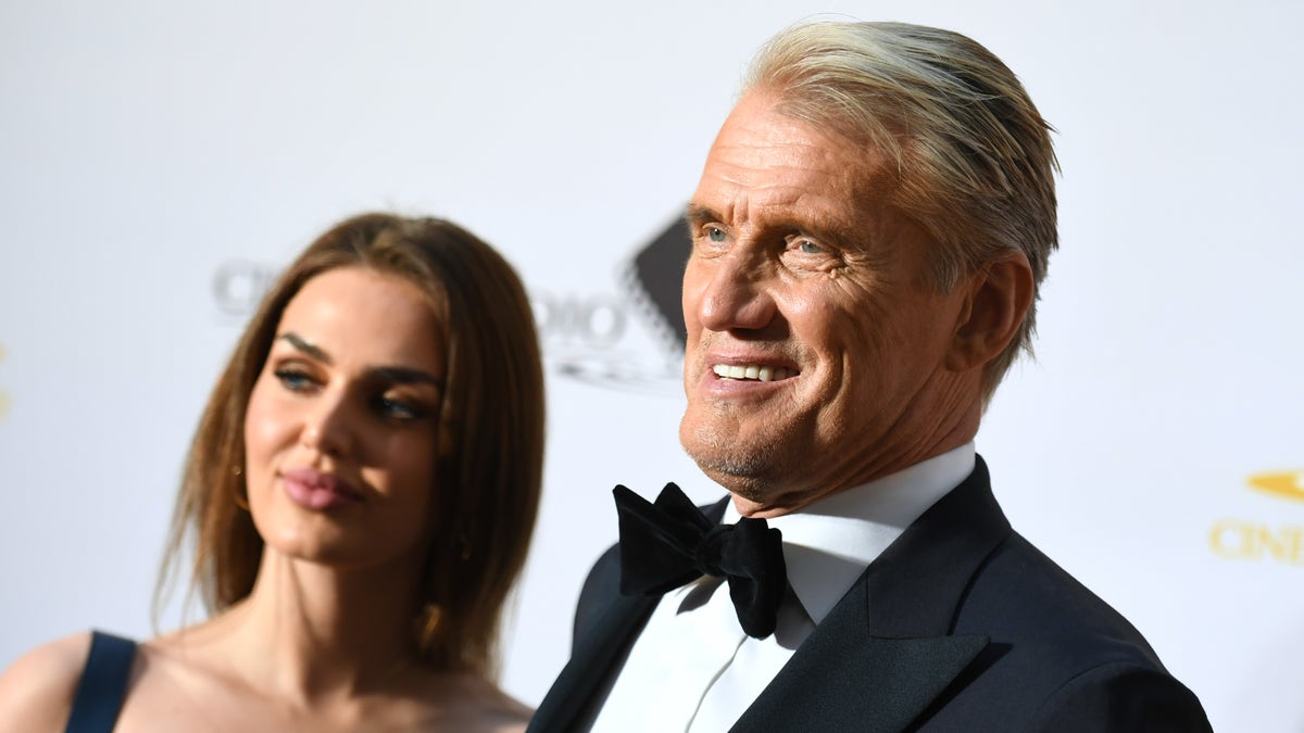 dolph lundgren emma krokdal red carpet