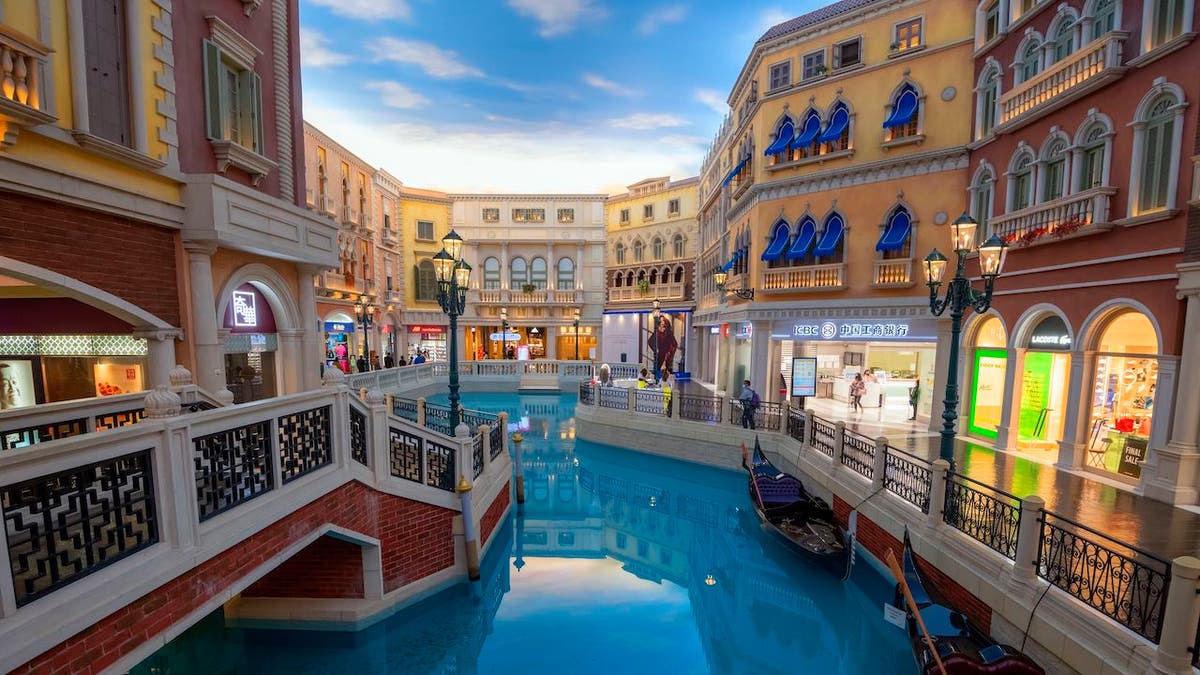 The gondola lobby of the Venetian Casino and Hotel in Macau, China, one of the luxury accommodations provided to Paxton and the other attorneys general.