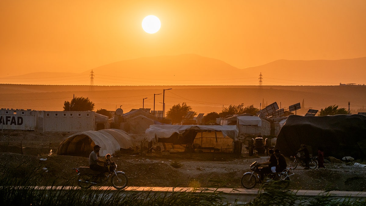 A sunset in Syria
